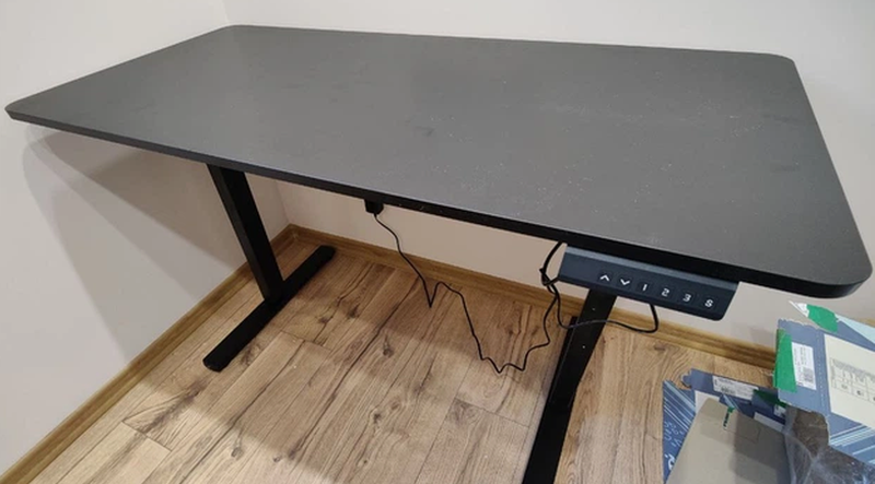 столи з регулюванням висоти Mealux PowerDesk Lite Mahogany